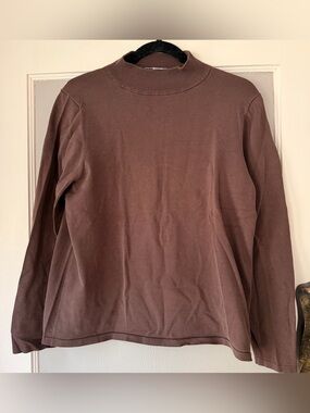 Vintage Pendleton silk nylon mock Turtleneck top